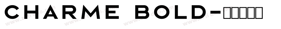 Charme Bold字体转换